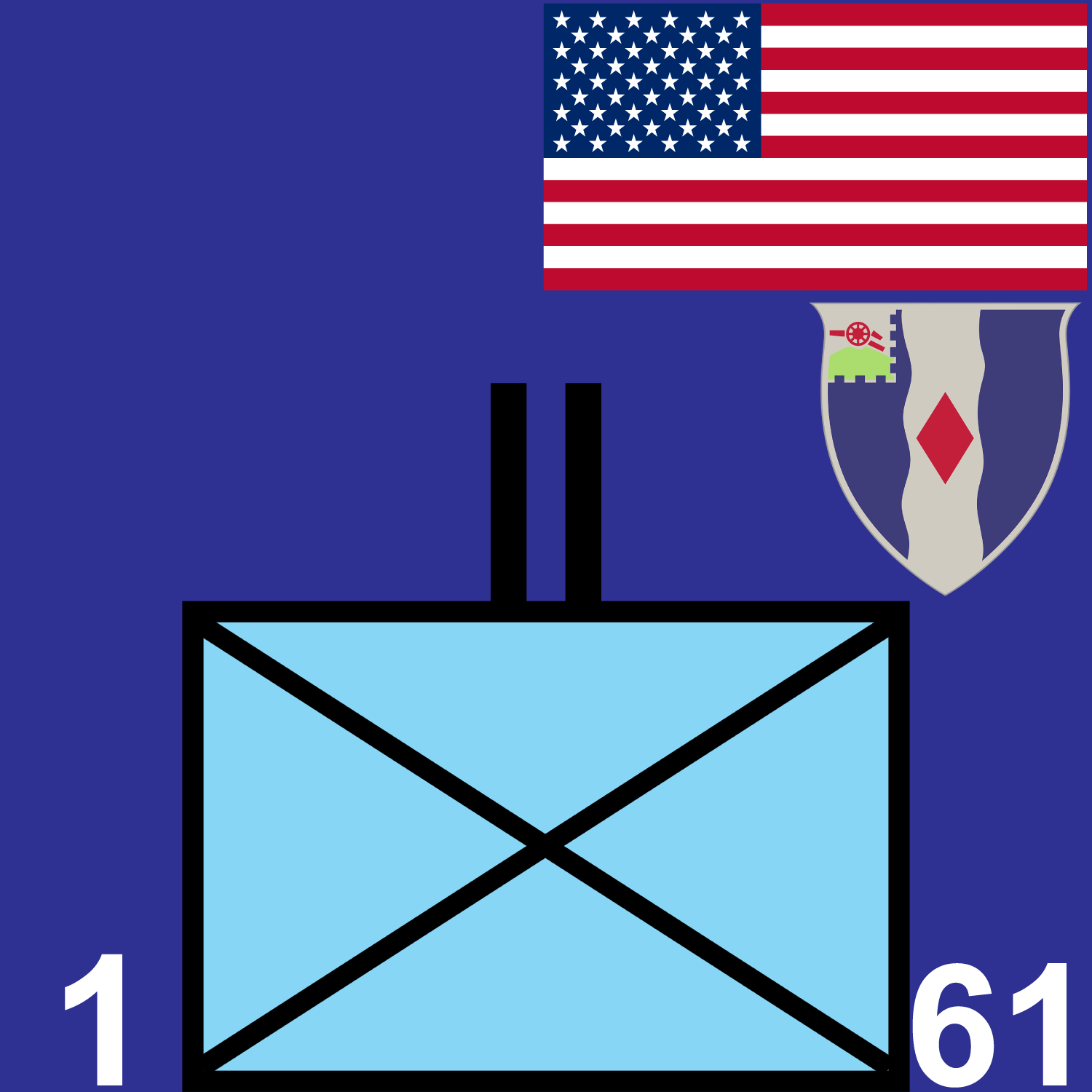 1st Battalion, 61st Infantry Regiment icon